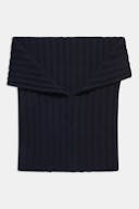 Knitted Brushed Cashmere Scarf