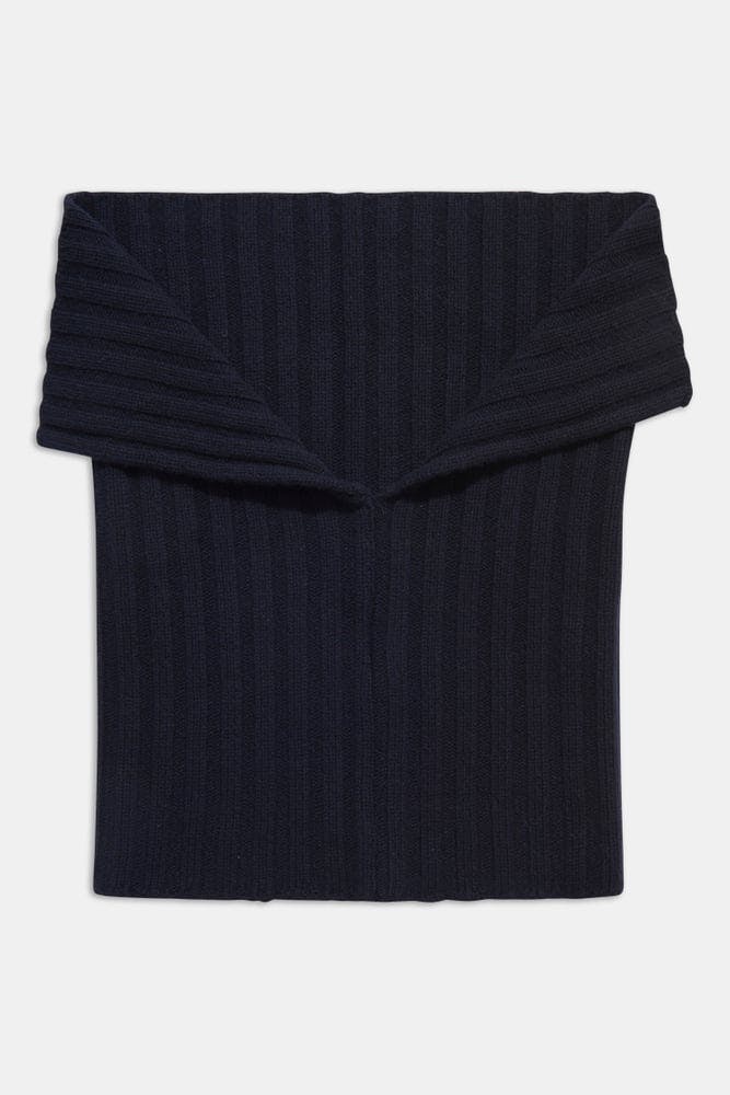 Knitted Brushed Cashmere Scarf