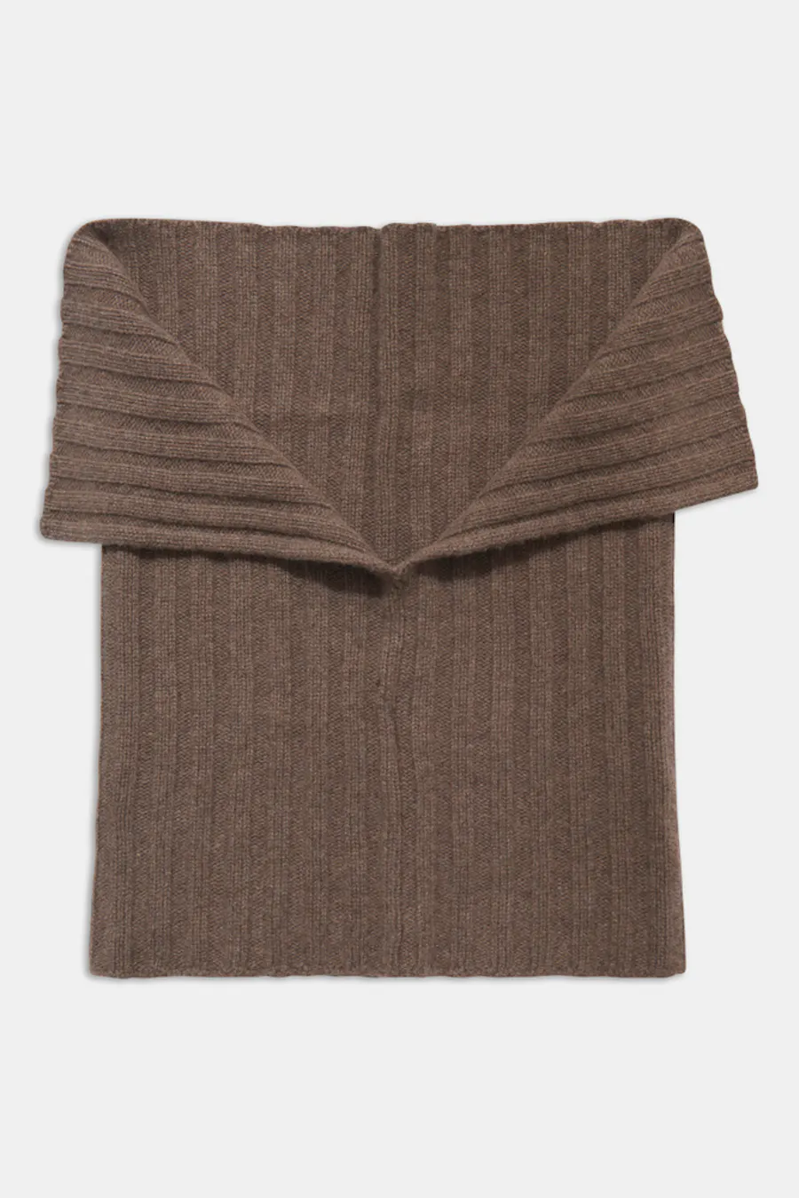 Knitted Brushed Cashmere Scarf