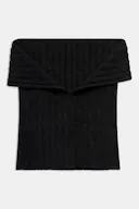 Knitted Brushed Cashmere Scarf