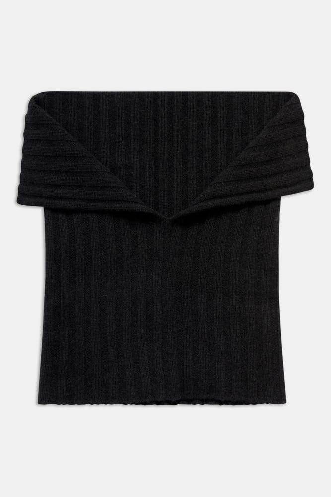 Knitted Brushed Cashmere Scarf