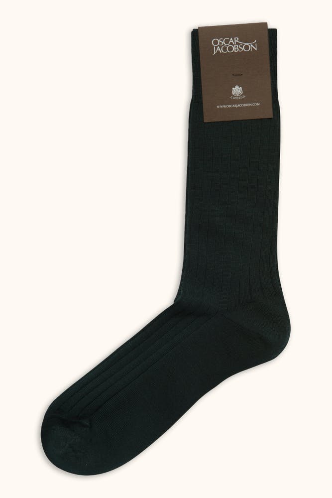 Mid-length Ribbed Wool Stretch Socks