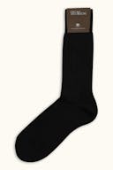 Mid-length Ribbed Wool Stretch Socks