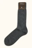 Mid-length Ribbed Wool Stretch Socks