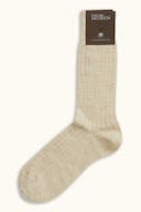 Mid-length Ribbed Wool Stretch Socks