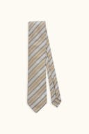 7-Fold Regimental Stripe Silk Tie