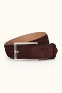 Square Buckle Suede Belt