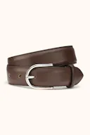Round Buckle Boxcalf Belt