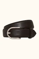 Round Buckle Belt Saffiano