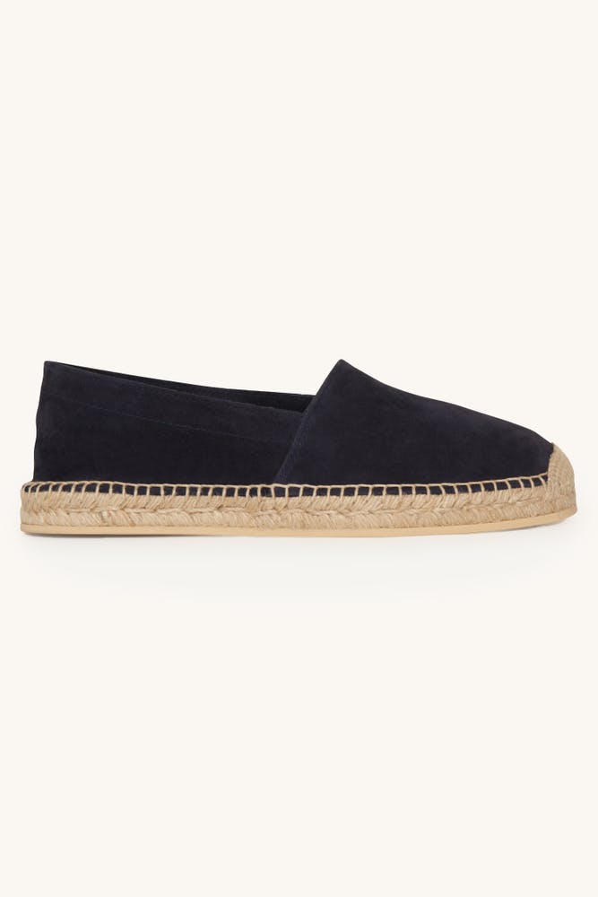 Suede Leather Espadrille