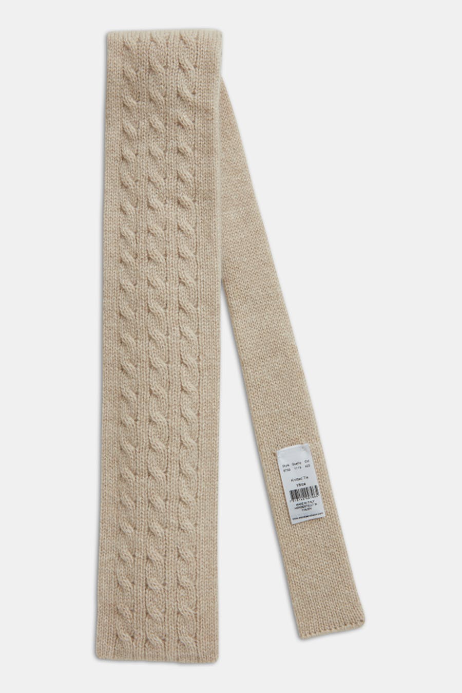 Knitted Cable Cashmere Tie