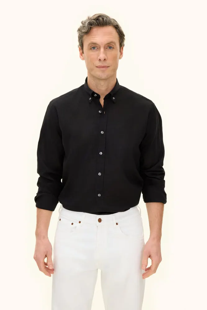 Regular Fit Button Down Linneskjorta