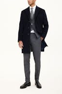 Regular Fit Brushed Wool Coat