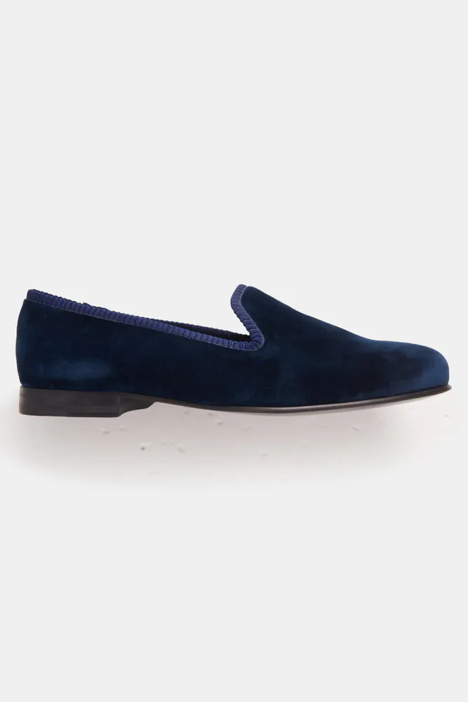 Tuxedo Velvet Slippers