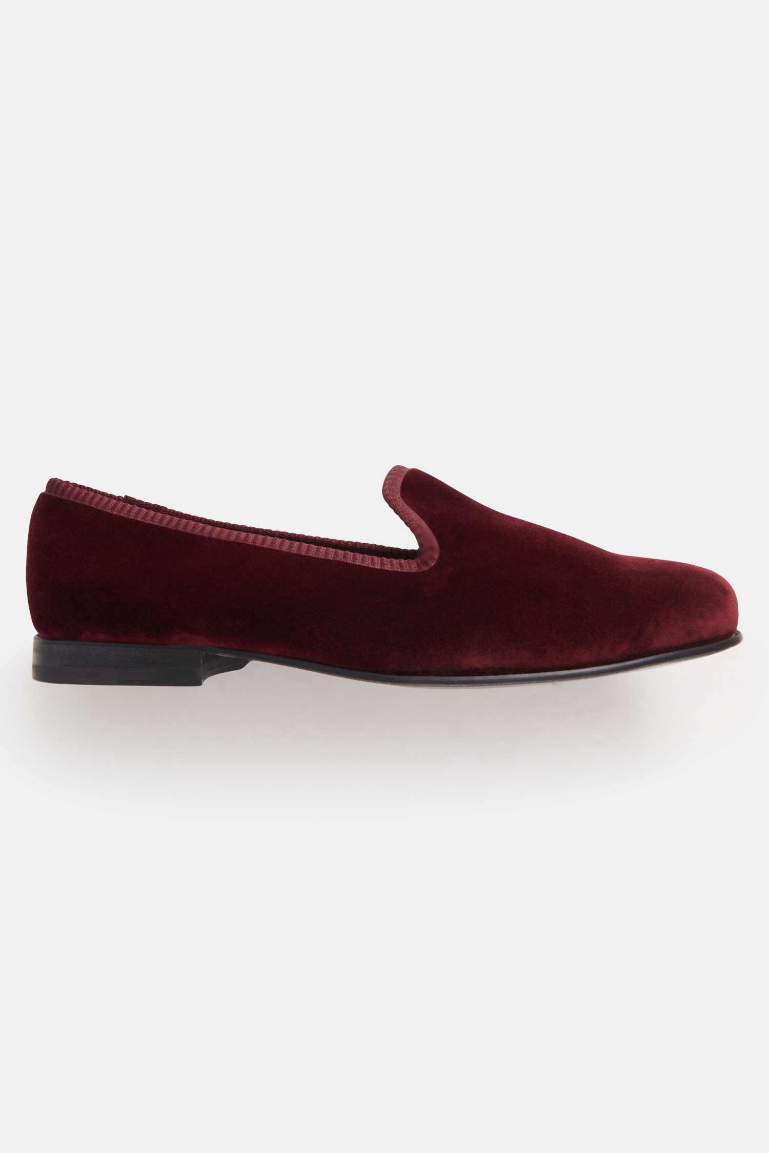 Tuxedo Velvet Slippers Red Oscar Jacobson