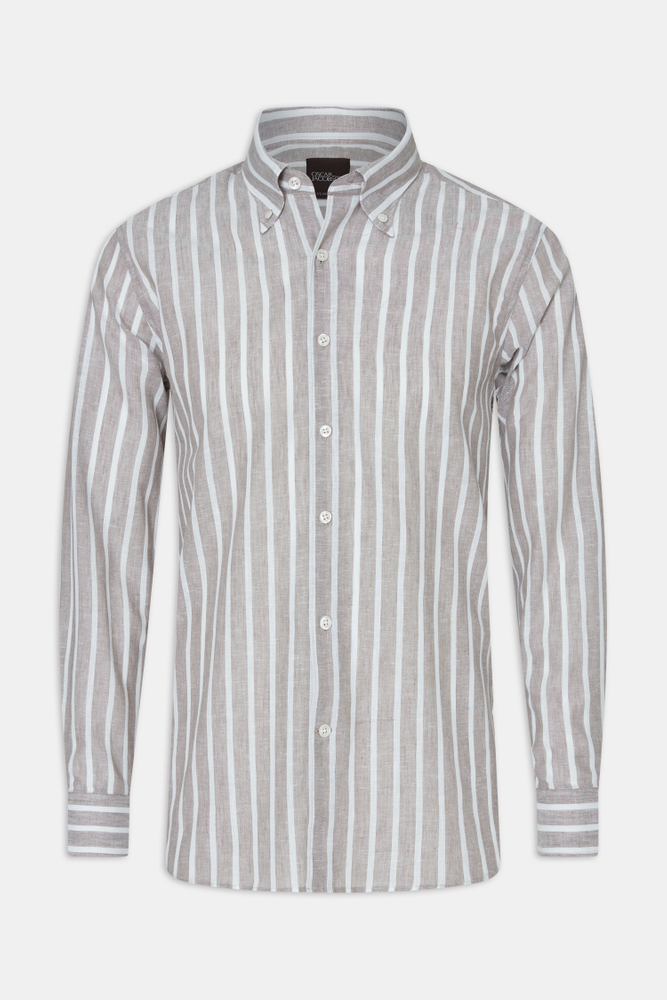 Regular Fit Button Down Skjorte Cottolin