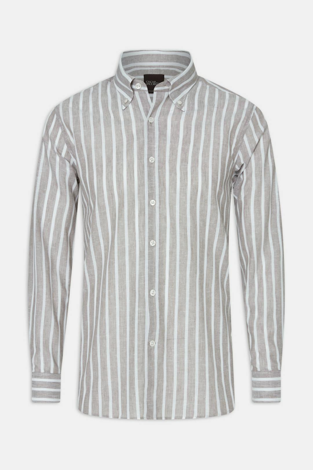 Regular Fit Button Down Skjorte Cottolin