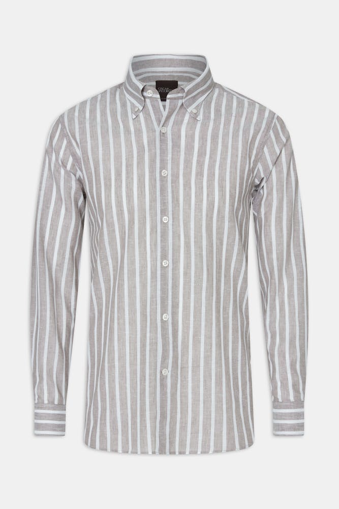 Regular Fit Button Down Skjorte Cottolin