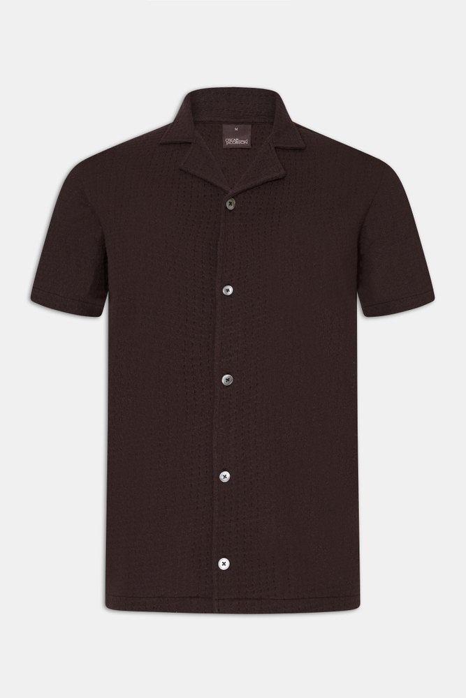 Regular Fit Structured Cotton Shirt