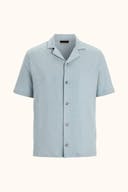 Regular Fit Strukturert Bomullsskjorte