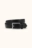 Square Buckle Leather Belt