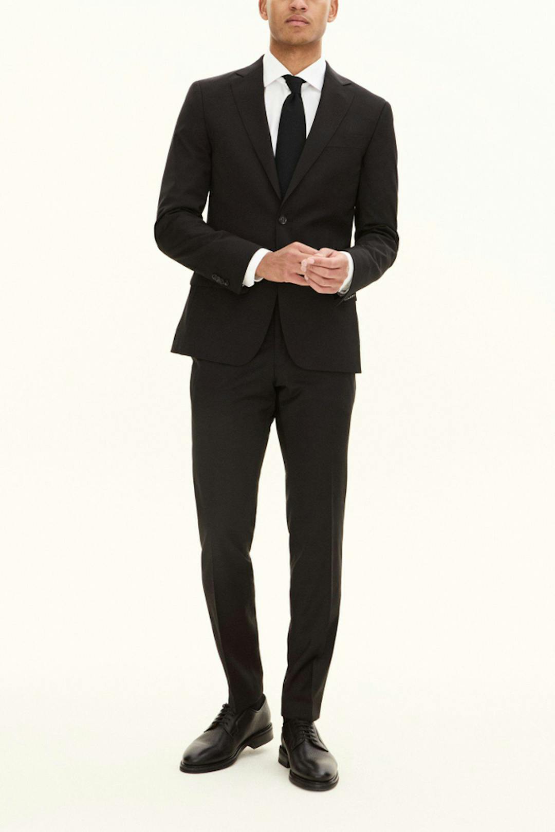 Slim Fit Microstructure Suit