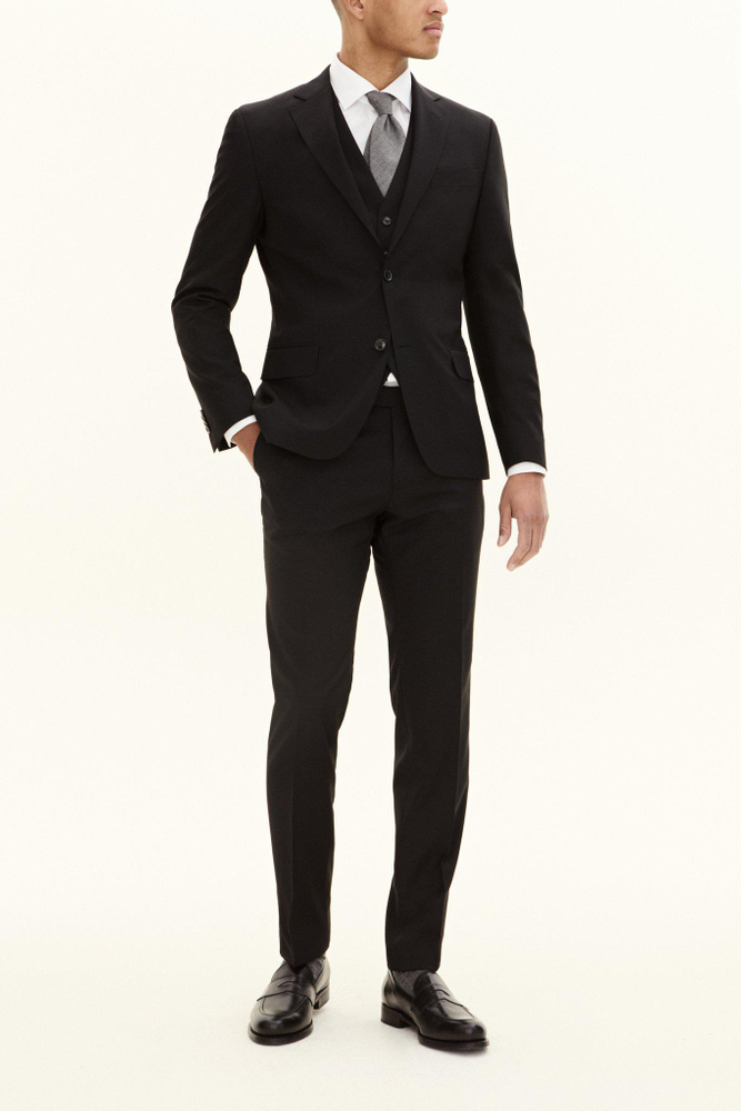 Slim Fit Microstructure Kostym