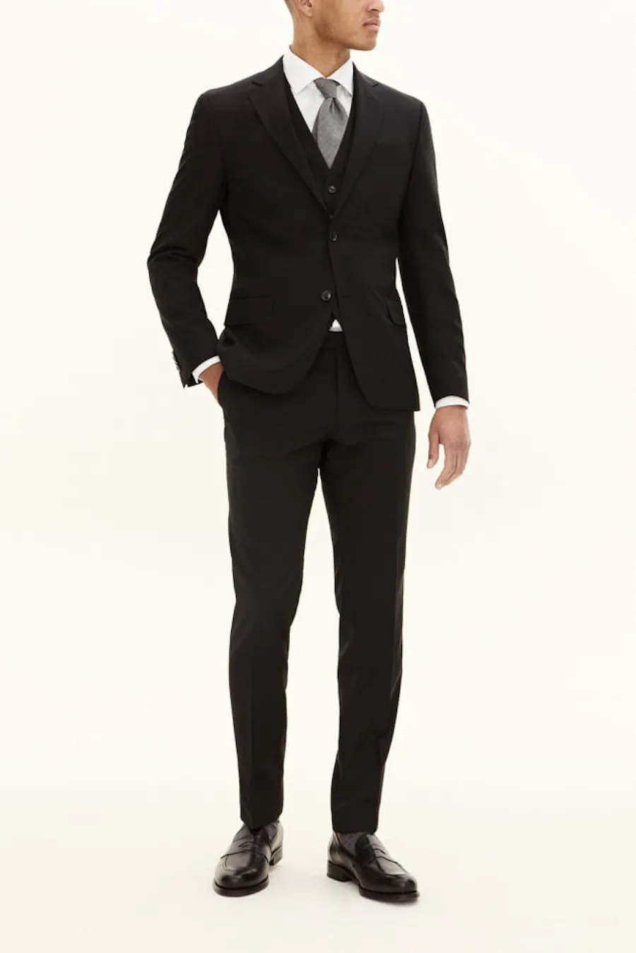 Slim Fit Microstructure Jakkesæt
