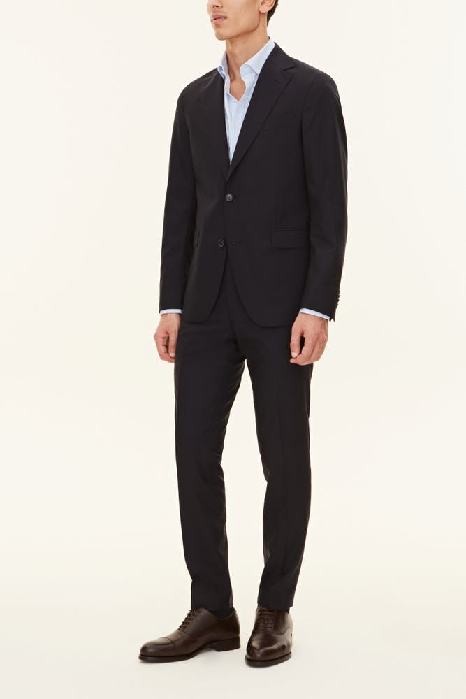 Slim Fit Microstructure Kostym