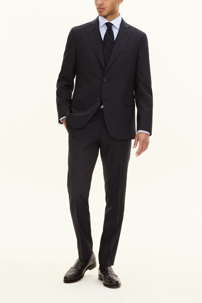 Regular Fit Three Piece Microstructure Suit