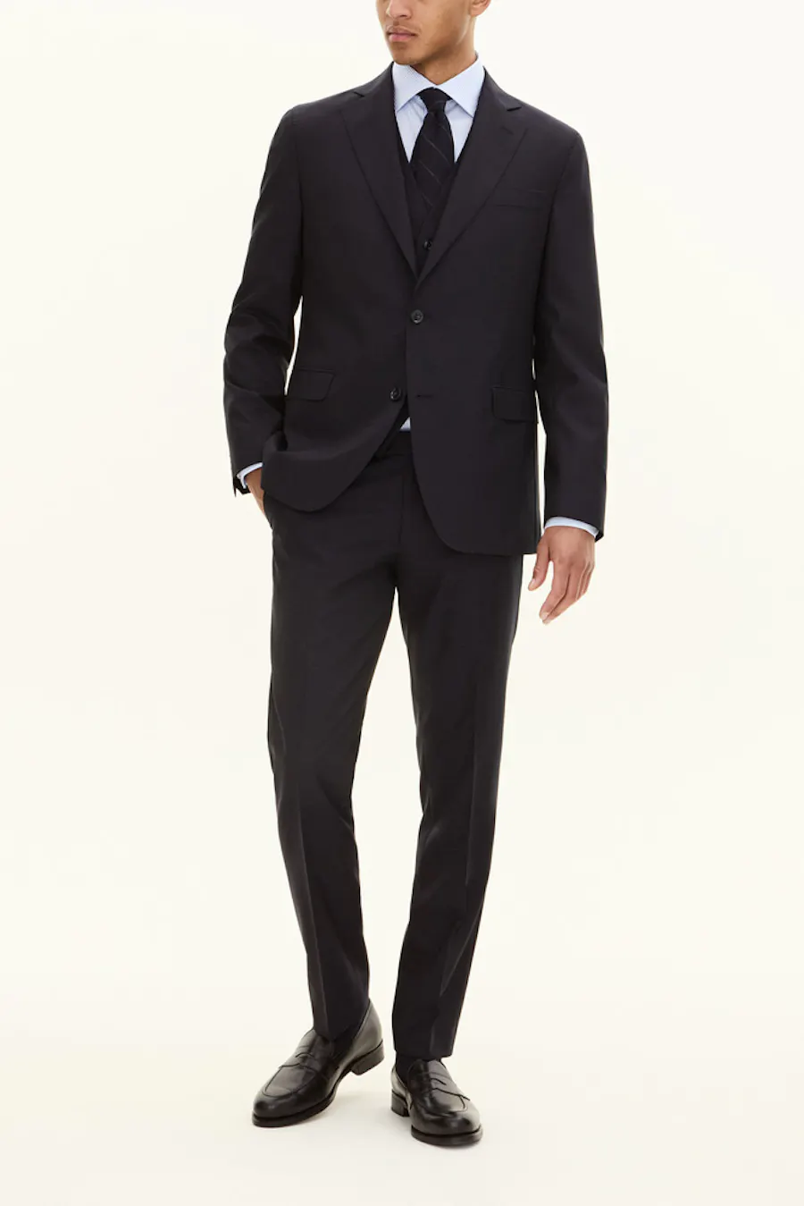 Regular Fit Three Piece Microstructure Suit