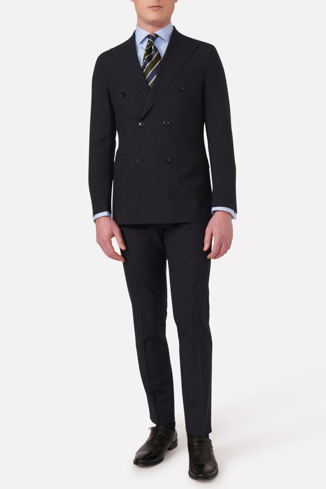 Regular Fit Dobbeltradet Microstructure Jakkesæt