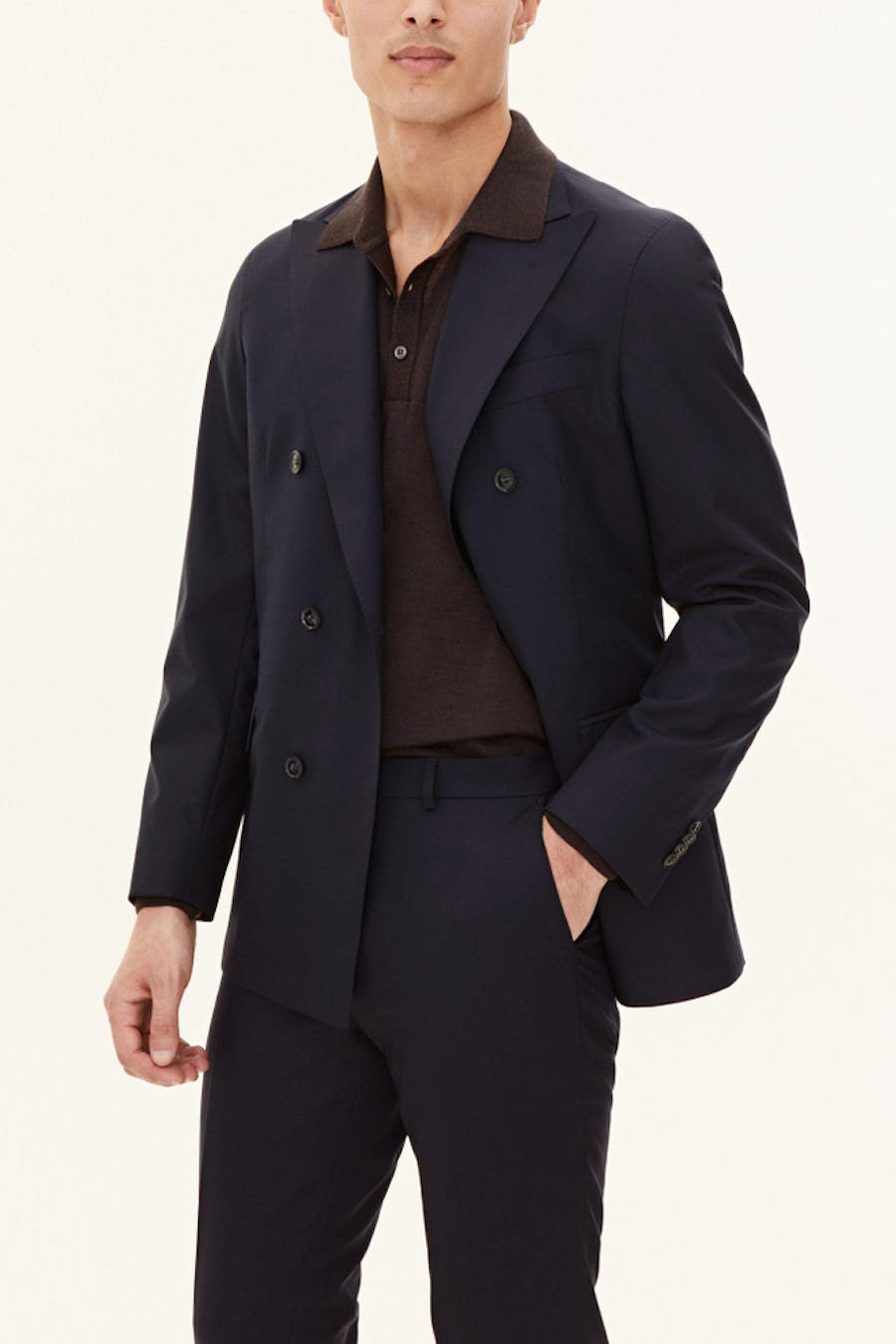 Regular Fit Dobbeltspent Microstructure Dress