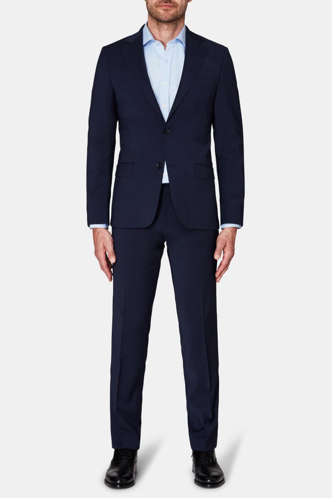 Slim Fit Microstructure Dress