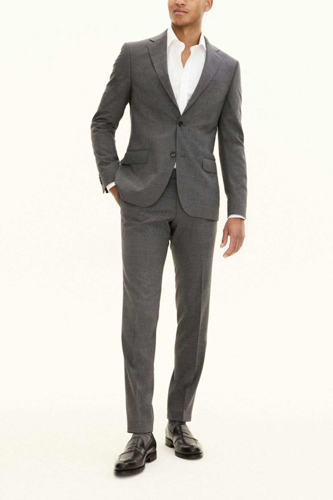 Slim Fit Microstructure Suit