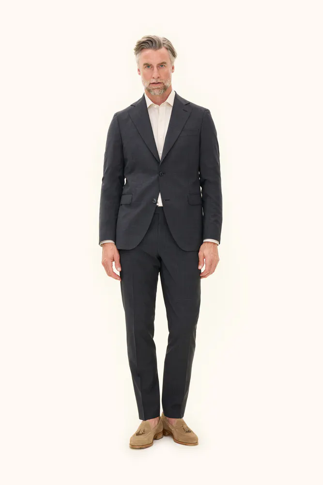 Slim Fit Microstructure Suit
