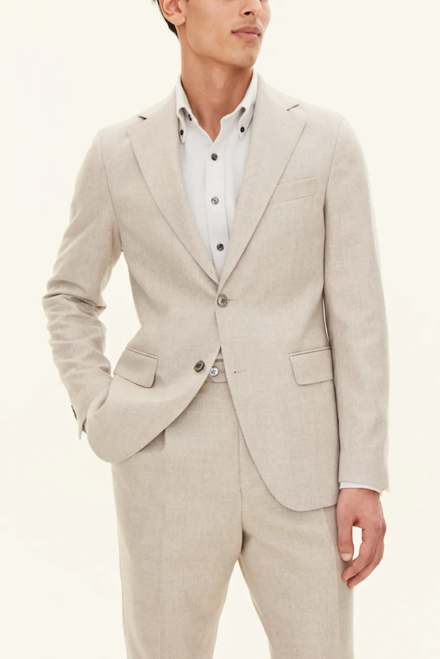 Slim Fit Flannel Blazer