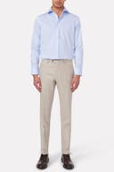 Slim Fit Flannel Trousers