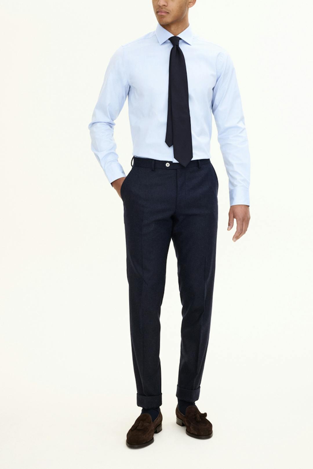 Slim Fit Flannelbukser