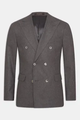 Regular Fit Dobbeltspent Flanellblazer