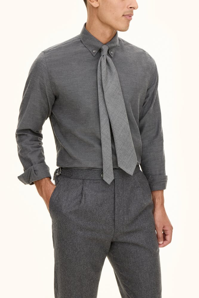 Slim Fit Button Down Flannel Shirt