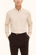 Slim Fit Button Down Flanellskjorte