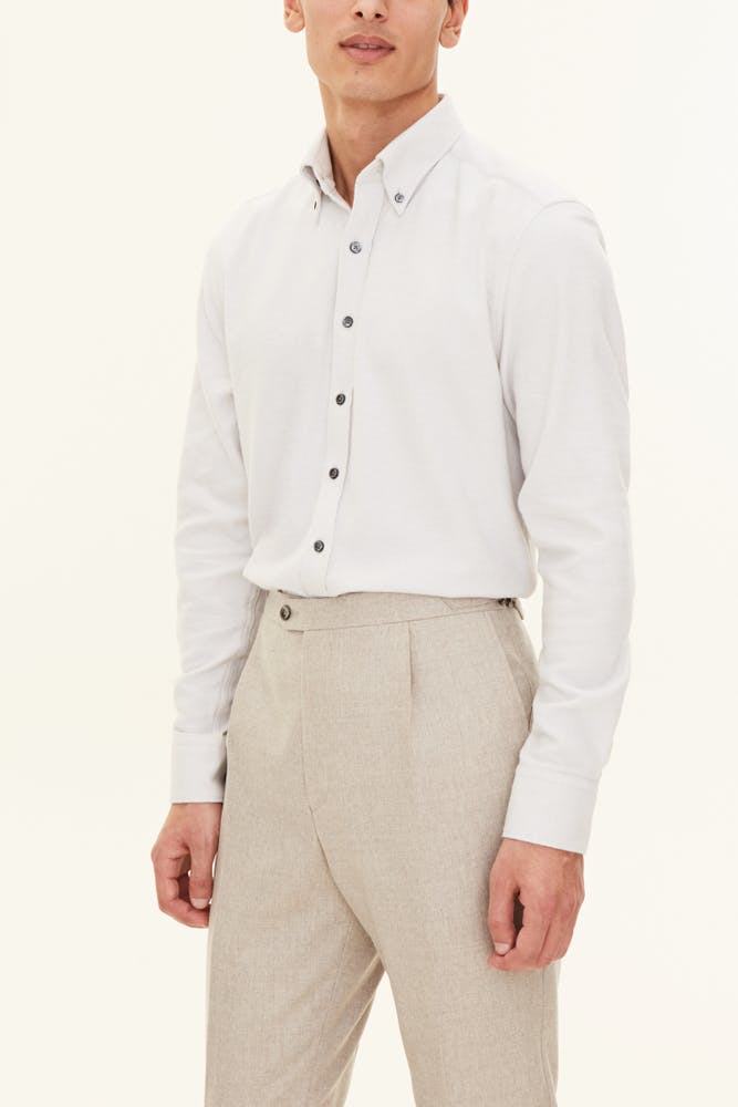 Regular Fit Button Down Twill Shirt