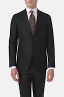 Regular Fit Microstructure Blazer