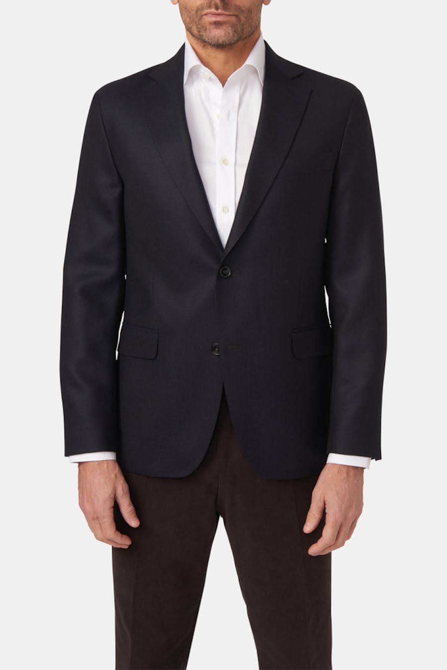 Regular Fit Microstructure Blazer