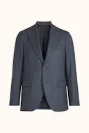 Regular Fit Microstructure Blazer