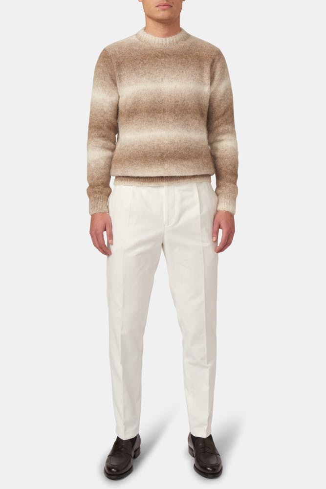 Regular Fit Microstructure Bukser Høy Midje