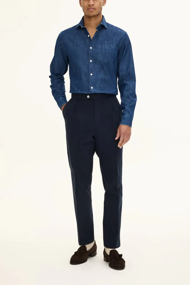 Regular Fit Byxor Hög Midja