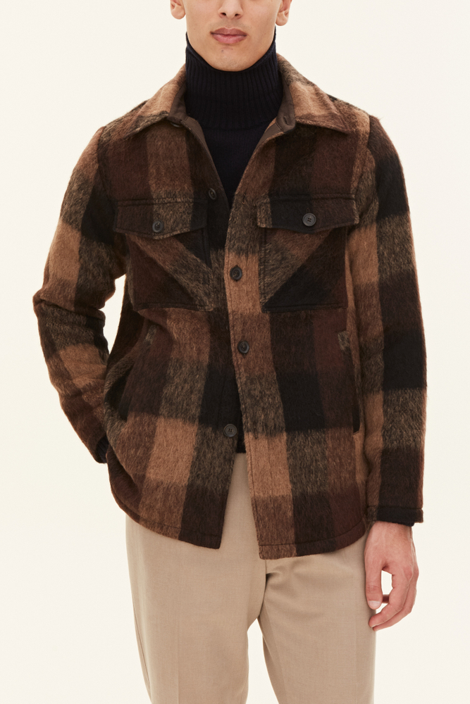 Regular Fit Overshirt Borstad Twill