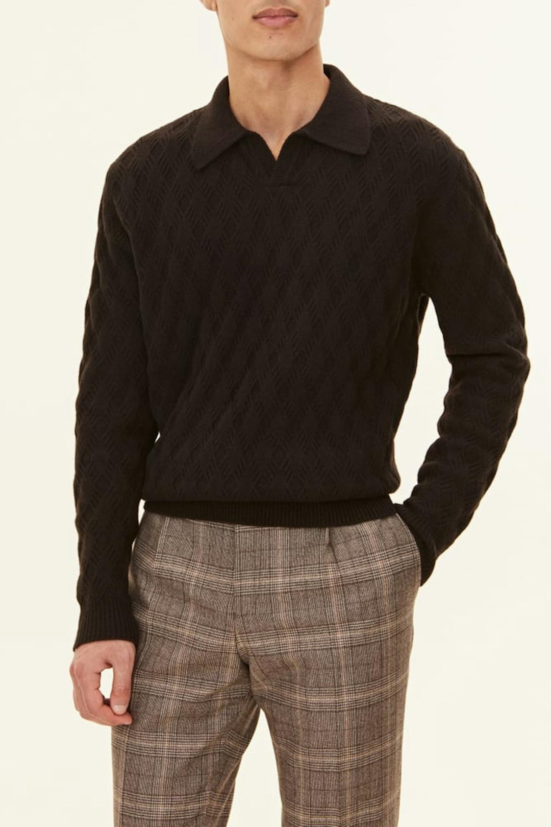 Regular Fit Wool Cashmere V-Neck Sweater
